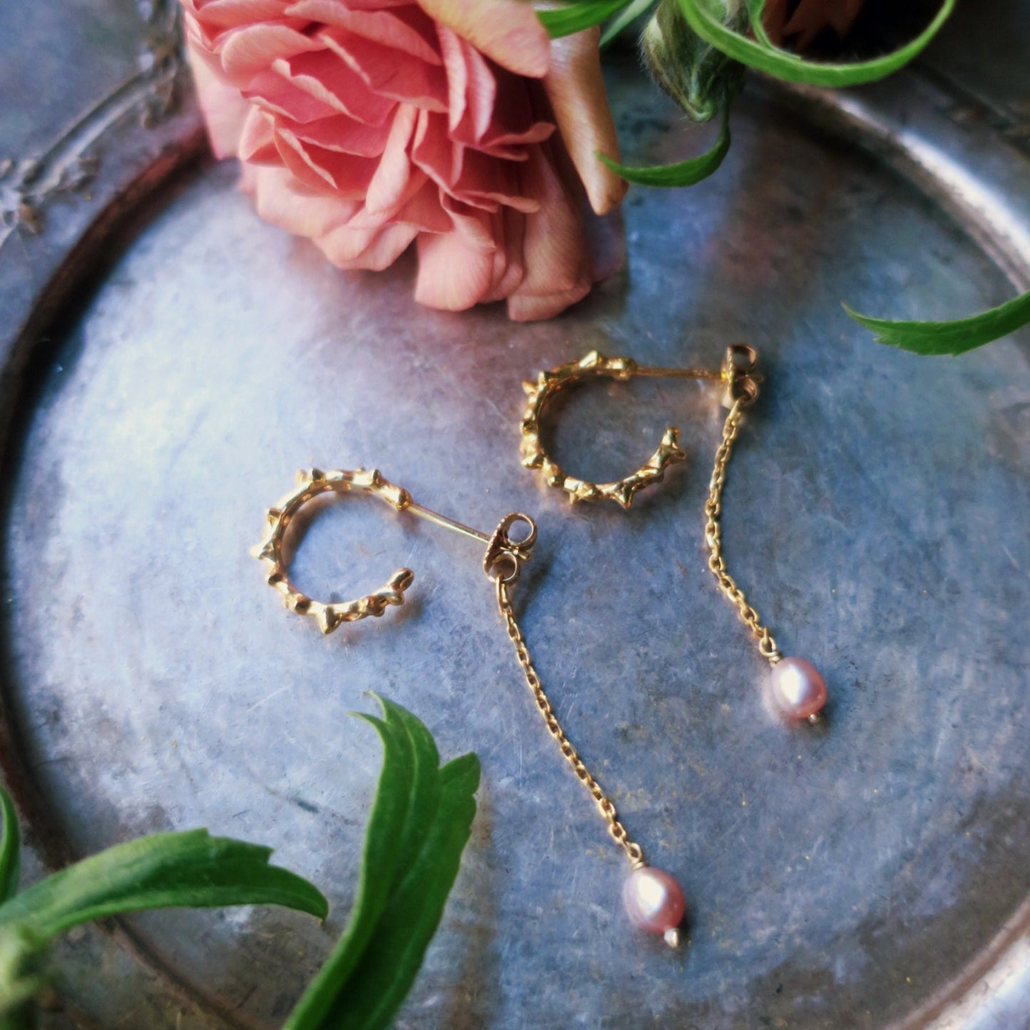 piercings perles "la belle au bois dormant"/or