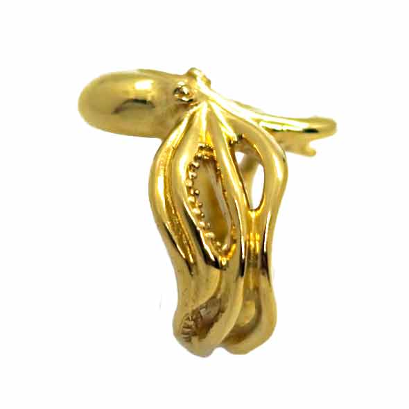 « polvo » octopus ring/ gold