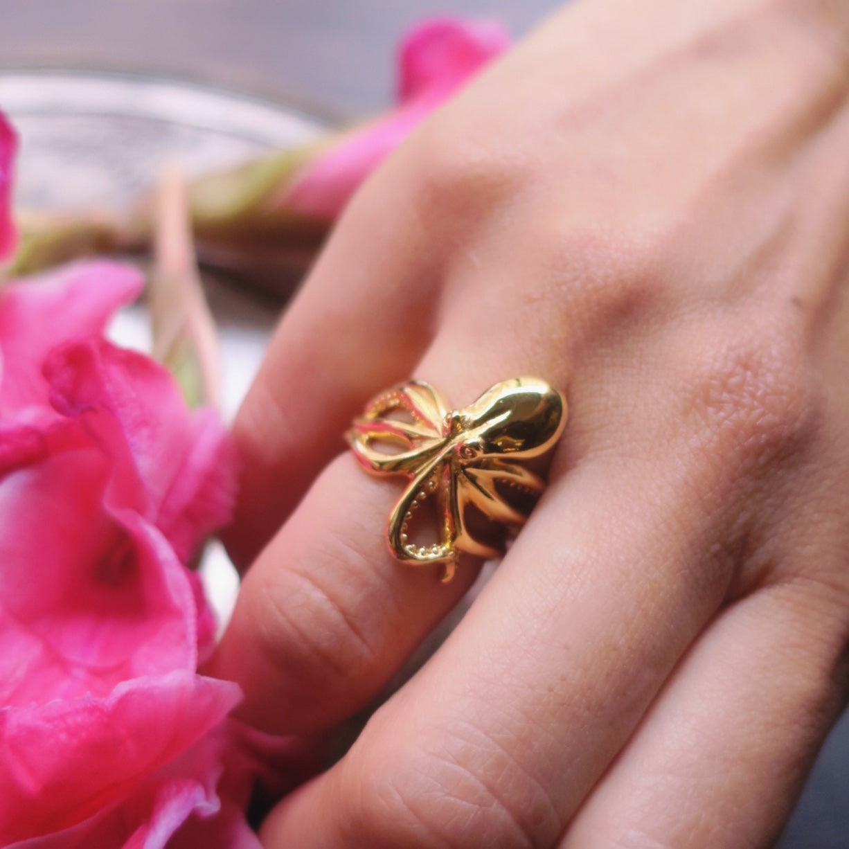 « polvo » octopus ring/ gold