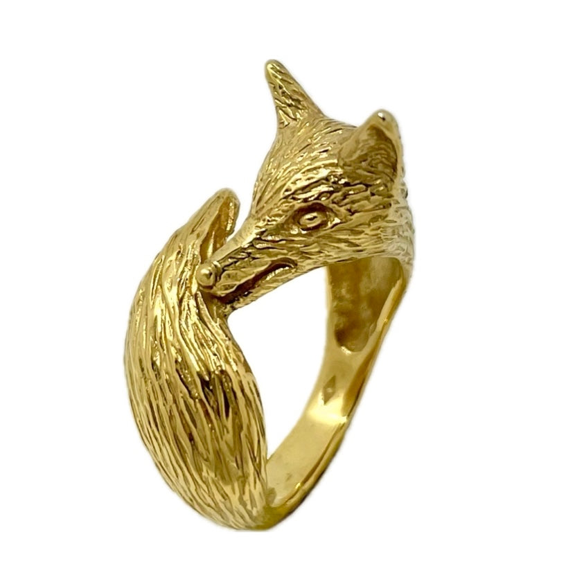 fox ring/ gold