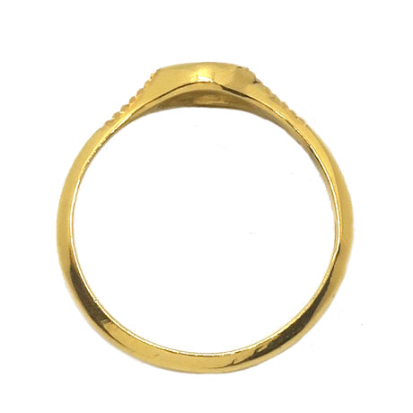 bague œil diamant marron/or