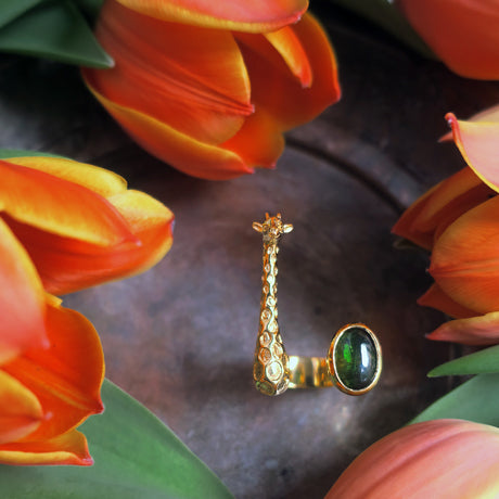 "La girafe" ring/ gold