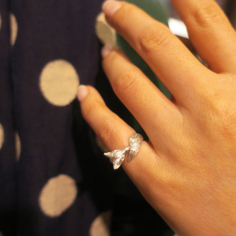 bague auriculaire renard/argent