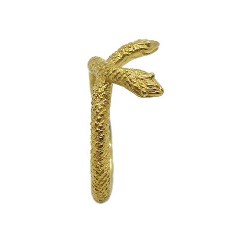 W headed sneak ring/ gold