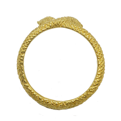 W headed sneak ring/ gold
