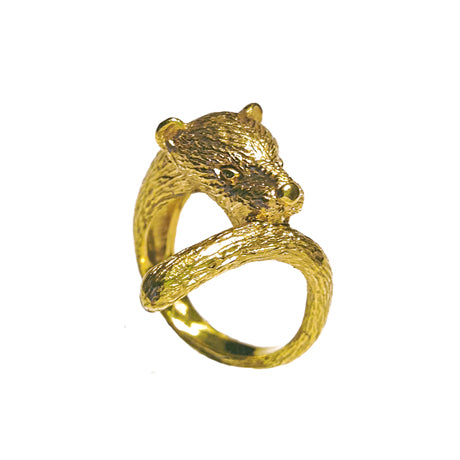 panther ring/ gold