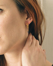 Load image into Gallery viewer, &quot;sleeping beauty&quot; iolite piercings/ gold
