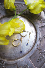 Load image into Gallery viewer, &quot;sleeping beauty&quot; iolite piercings/ gold
