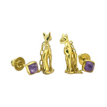 Load image into Gallery viewer, &quot;Egyptian cats” piercings/ gold

