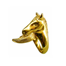 Load image into Gallery viewer, Horse ring/ gold
