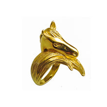 Load image into Gallery viewer, Horse ring/ gold
