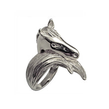 Load image into Gallery viewer, Horse ring/ silver
