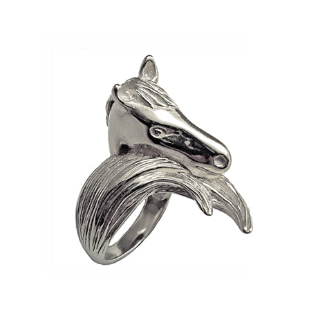 Horse ring/ silver