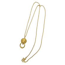 Load image into Gallery viewer, &quot;heurtoir&quot; lion necklace/ gold

