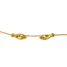 Load image into Gallery viewer, &quot;Les mains&quot;  necklace/ gold
