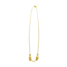 Load image into Gallery viewer, &quot;Les mains&quot;  necklace/ gold
