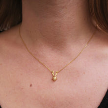 Load image into Gallery viewer, Tiny rabbit necklace/ gold
