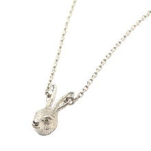 Load image into Gallery viewer, Tiny rabbit necklace/ silver
