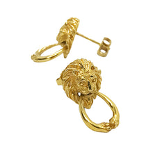 Load image into Gallery viewer, &quot; heurtoir&quot; lion piercings/ gold
