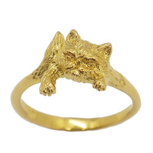 Load image into Gallery viewer, Cattiva cat ring/ gold
