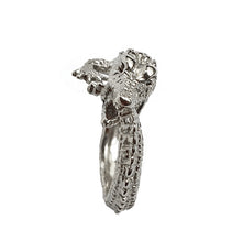 Load image into Gallery viewer, Crocodile ring/ silver
