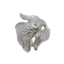 Load image into Gallery viewer, goldfish ring/ silver
