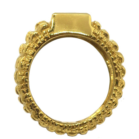 bague grenat/or