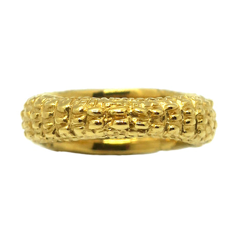 bague grenat/or