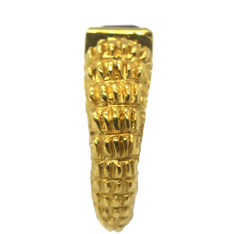 bague grenat/or