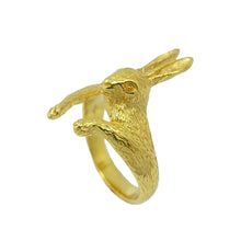 Load image into Gallery viewer, Rabbit ring/ gold
