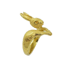 Load image into Gallery viewer, Rabbit ring/ gold
