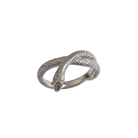 "seeker" snake ring/ silver