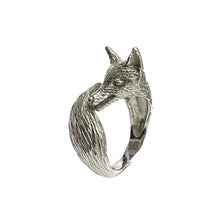 Load image into Gallery viewer, fox ring/ silver

