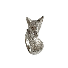 Load image into Gallery viewer, fox ring/ silver
